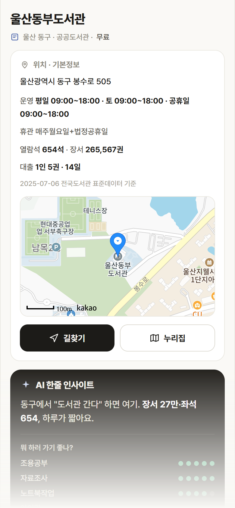울산동부도서관 · 공공놀이터 울산 동구 울산동부도서관 도서관 안내